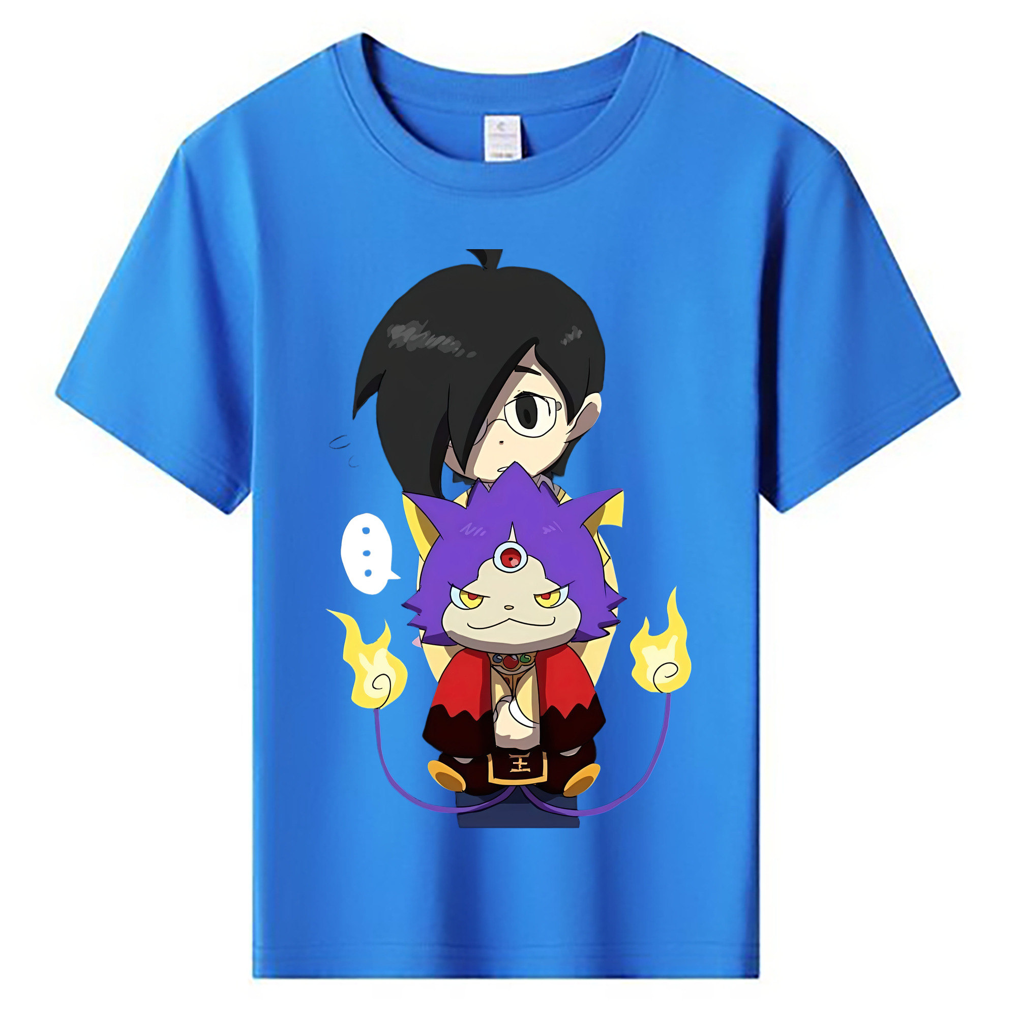 （画像用） 妖怪ウォッチ Yo-kai Watch 綿100％キッズTシャツ（フロントプリント）